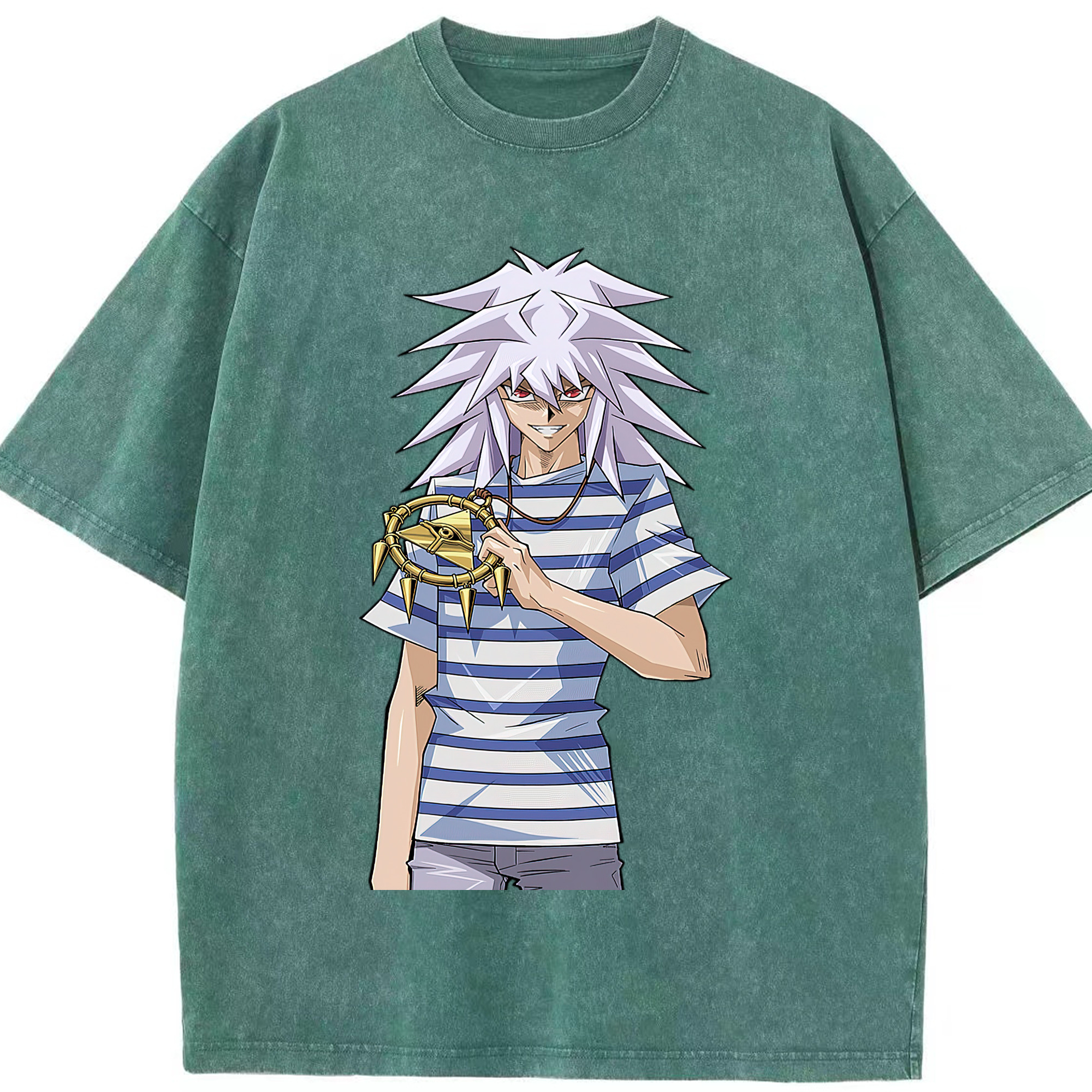 （画像用） 遊☆戯☆王 Yu-Gi-Oh! 綿100% ヴィンテージ風 半袖Tシャツ（フロントプリント）